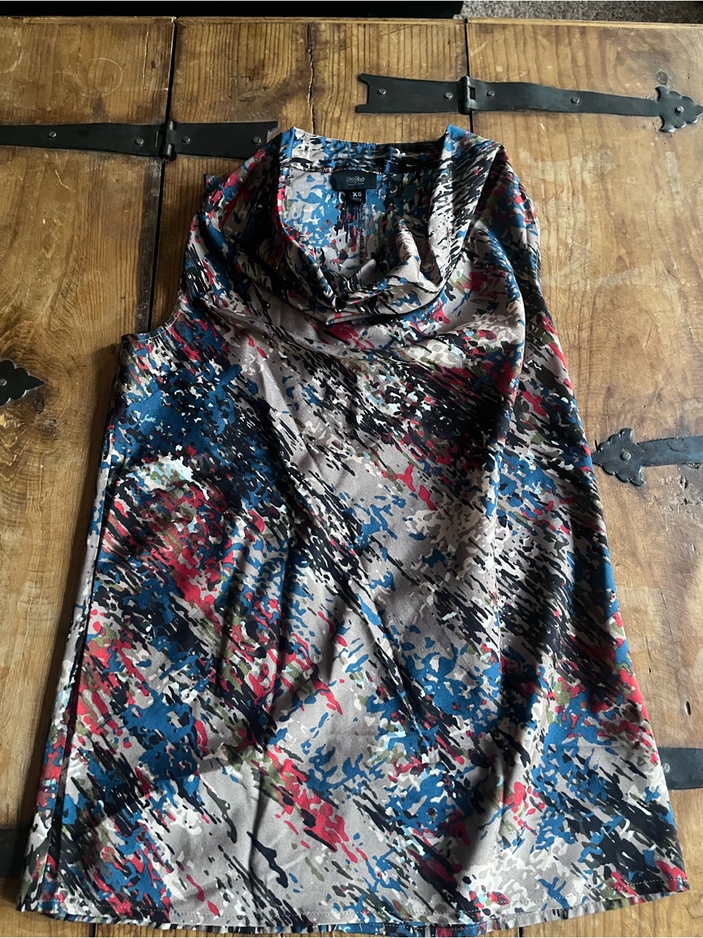 Mossimo Supply Co. Multicolor Cowl Neck Sleeveless Blouse